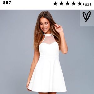 Host Pick Item💕 Lulu’s White Skater Dress
